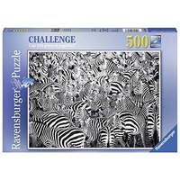 RAVENSBURGER 148073 ZEBRA CHALLENGE 500PC JIGSAW PUZZLE