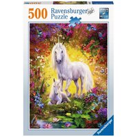 RAVENSBURGER 148257 UNICORN AND FOAL 500PC JIGSAW PUZZLE