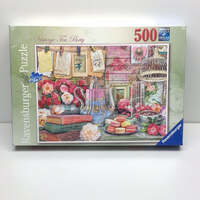 RAVENSBURGER 148387 VINTAGE TEA PARTY 500PC JIGSAW PUZZLE