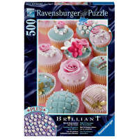 RAVENSBURGER 149087 CUPCAKE HEAVEN 500PC JIGSAW PUZZLE WITH GEMS