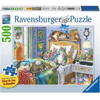 RAVENSBURGER 149667 CAT NAP 500PC EXTRA LARGE FORMAT JIGSAW PUZZLE