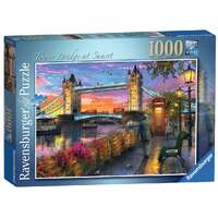 RAVENSBURGER 150335 TOWER BRIDGE AT SUNSET 1000PC JIGSAW PUZZLE