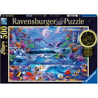 RAVENSBURGER 150472 STARLINE MAGICAL MOONLIGHT 500PC GLOW IN THE DARK JIGSAW PUZZLE