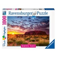 RAVENSBURGER 151554 BEAUTIFUL PLACES - AYERS ROCK IN AUSTRALIA 1000PC JIGSAW PUZZLE