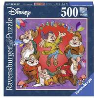 RAVENSBURGER 152025 DISNEY THE SEVEN DWARFS SQUARE JIGSAW PUZZLE 500PC