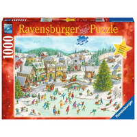 RAVENSBURGER 152902 PLAYFUL CHRISTMAS DAY 1000PC JIGSAW PUZZLE