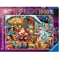 RAVENSBURGER 153541 LETS VISIT SANTA 1000PC JIGSAW PUZZLE