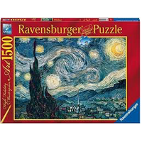 RAVENSBURGER 162079 HIGH FIDELITY MASTERPIECE ART - VAN GOGH STARRY NIGHT 1500PC JIGSAW PUZZLE