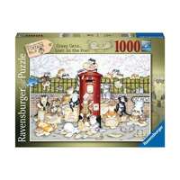 RAVENSBURGER 164172 LINDA JANE SMITH VINTAGE No 9 CRAZY CATS...LOST IN THE POST 1000PC JIGSAW PUZZLE