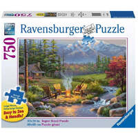 RAVENSBURGER PUZZLE 164455 RIVERSIDE LIVINGROM 750PC LARGE PIECE FORMAT JIGSAW PUZZLE