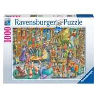 RAVENSBURGER 164554 MIDNIGHT AT THE LIBRARY 1000PC JIGSAW PUZZLE