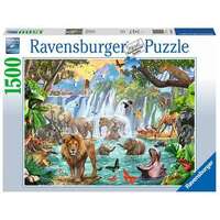 RAVENSBURGER 164615 WATERFALL SAFARI 1500PC JIGSAW PUZZLE