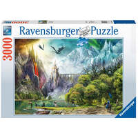 RAVENSBURGER 164622 REIGN OF DRAGONS 3000PC JIGSAW PUZZLE