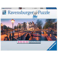 RAVENSBURGER 167524 PANORAMA EVENING IN AMSTERDAM 1000PC JIGSAW PUZZLE