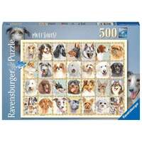 RAVENSBURGER 167586 MUTT SHOTS! 500PC JIGSAW PUZZLE