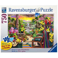 RAVENSBURGER 168026 TROPICAL RETREAT 750PC LARGE PIECE EXTRA LARGE FORMAT JIGSAW PUZZLE