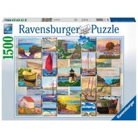 RAVENBURGER 168200 COASTAL COLLAGE 1500PC JIGSAW PUZZLE