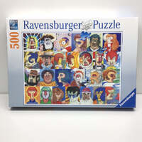 RAVENSBURGER 168309 LETTER TYPE FACES 500PC JIGSAW PUZZLE