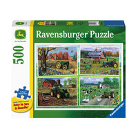 RAVENSBURGER 168378 JOHN DEERE CLASSIC 500PC LARGE PIECE FORMAT JIGSAW PUZZLE