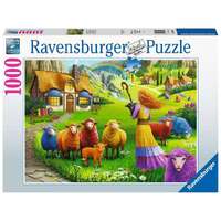 RAVENSBURGER 169498 THE HAPPY SHEEP YARN SHOP - COLOURFUL WOOL 1000PC JIGSAW PUZZLE