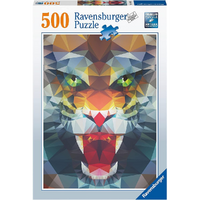 RAVENSBURGER 169849 POLYGON LION 500PC JIGSAW PUZZLE