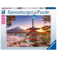 RAVENSBURGER 170906 MOUNT FUJI CHERRY BLOSSOM VIEW 1000PC JIGSAW PUZZLE