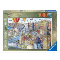 RAVENSBURGER 171422 SVEN SHAW'S WORLD - AROUND THE UK & IRELAND 1000PC JIGSAW PUZZLE