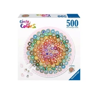 RAVENSBURGER 173464 CIRCLE OF COLOURS DONUTS BY LIV WAN 500PC JIGSAW PUZZLE