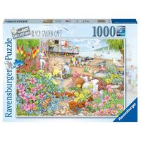 RAVENSBURGER 174799 BEACH GARDEN CAFE 1000PC JIGSAW PUZZLE