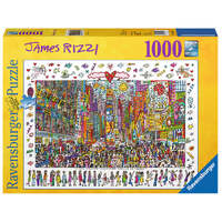 RAVENSBURGER 190690 JAMES RIZZI TIMES SQUARE - EVERYONE SHOULD GO THERE 1000PC JIGSAW PUZZLE