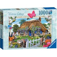 RAVENSBURGER 190942 WISTERIA COUNTRY COTTAGE 1000PC JIGSAW PUZZLE