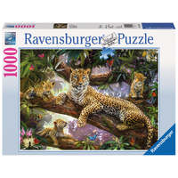 RAVENBURGER 191482 LEOPARD FAMILY 1000PC JIGSAW PUZZLE