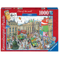 RAVENSBURGER 192137 FLEROUX CITIES OF THE WORLD - LONDON PICCADILLY CIRCUS 1000PC JIGSAW PUZZLE