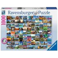 RAVENSBURGER 193714 99 BEAUTIFUL PLACES ON EARTH 1000PC JIGSAW PUZZLE