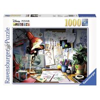 RAVENSBURGER 194322 DISNEY PIXAR THE ARTISTS DESK 1000PC JIGSAW PUZZLE