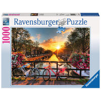 RAVENSBURGER 196067 BICYCLES IN AMSTERDAM 1000PC JIGSAW PUZZLE