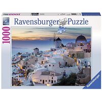 RAVENSBURGER 196111 SANTORINI / CINQUE TERRE - EVENING IN SANTORINI 1000PC JIGSAW PUZZLE