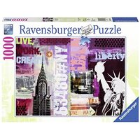 RAVENSBURGER 196135 STYLE COLLEGE NEW YORK CITY 1000PC JIGSAW PUZZLE