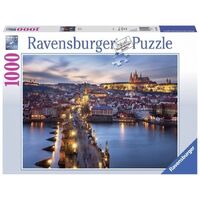 RAVENSBURGER 197408 PRAGUE AT NIGHT 1000PC JIGSAW PUZZLE