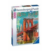 RAVENSBURGER 198351 RETRO NEW YORK 1000PC JIGSAW PUZZLE