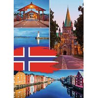 RAVENSBURGER 198450 TRONDHEIM COLLAGE 1000PC JIGSAW PUZZLE