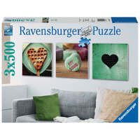 RAVENSBURGER 199211 WALL DECORATOR IMPRESSIONS OF LOVE 3 X 500PC JIGSAW PUZZLE