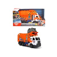 DICKIE TOYS GARBAGE TRUCK WITH LIGHTS AND SOUNDS AND MOTORIZED FORK 46CM