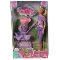 SIMBA STEFFI LOVE BABY WALK DOLL AND ACCESSORIES 29CM PURPLE