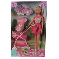 SIMBA STEFFI LOVE BABY WALK DOLL AND ACCESSORIES 29CM PINK