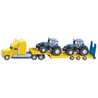 SIKU FARMER 1805 TRUCK WITH NEW HOLLAND TRACTORS 1:87