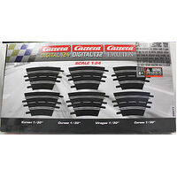 CARRERA 20577 EVOLUTION DIGITAL 1:32 1:24 1/30 CURVE TRACK PACK