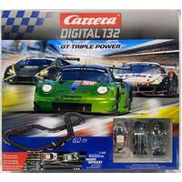 CARRERA DIGITAL 30007 GT TRIPLE POWER 3 CAR SLOT CAR SET