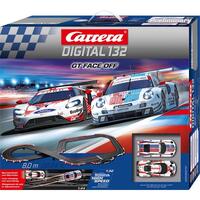 CARRERA 30012 DIGITAL 1/32 GT FACE OFF- PORSCHE 911RSR & FORD GT CAR 8M TRACK SLOT CAR SET