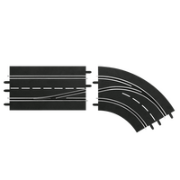 CARRERA 30364 DIGITAL 124 / 132 LANE CHANGE CURVE RIGHT IN TO OUT 1:24 SLOT CAR TRACK